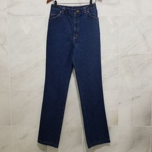 Chic 80s Vintage High Waist Straight Leg Jeans 28